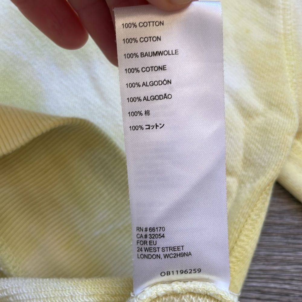Anthropologie| Pilcro | Elayna Yellow Tie Dye Pullover Jumper Sweatshirt  Medium - Picture 8 of 11